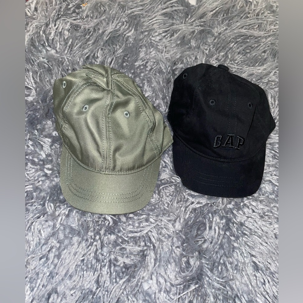 GAP Kids Olive and Black Caps